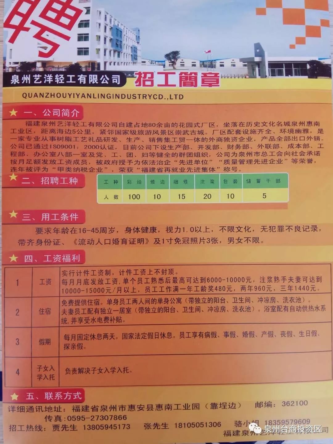 堂二里家具厂最新招工